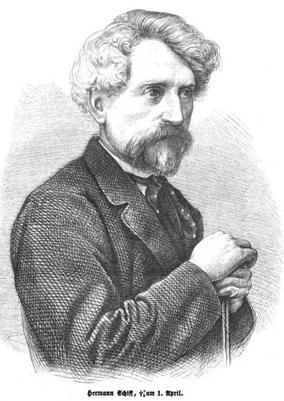 Porträt von Hermann Schiff (Unbekannter Grafiker der Epoche.)